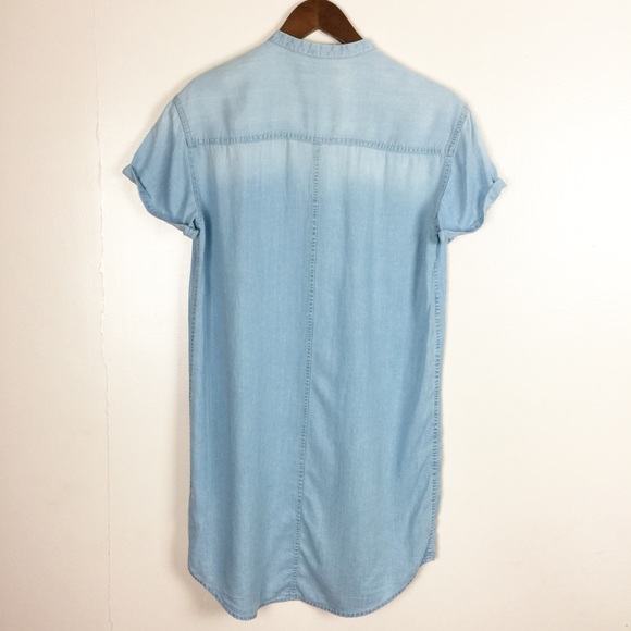 NWT Calvin Klein Jeans Chambray Shirt Dress Sz XS - Picture 2 of 7